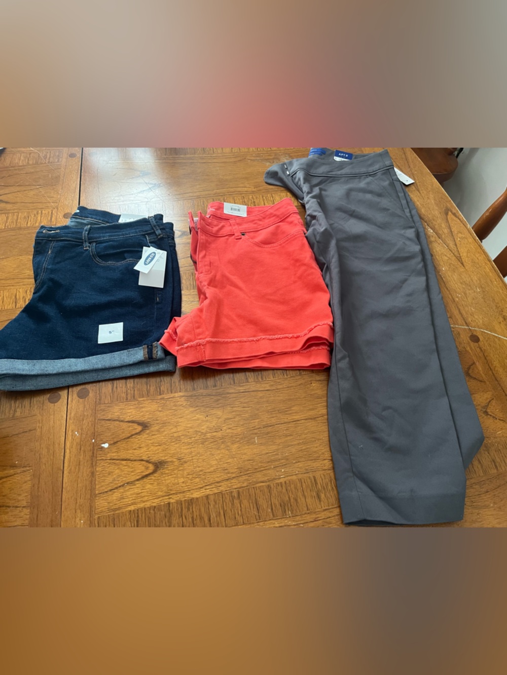 Qty-3 Women's bottom bundles (shorts and capris) size 12